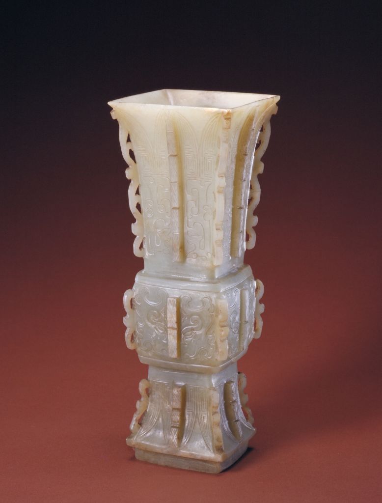 图片[1]-Jade eight halberds and square goblets-China Archive